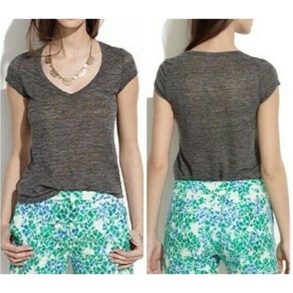 Madewell Women's Blue Green Lace Bloom Overlay Floral Summer Shorts Size 8 - Picture 1 of 9